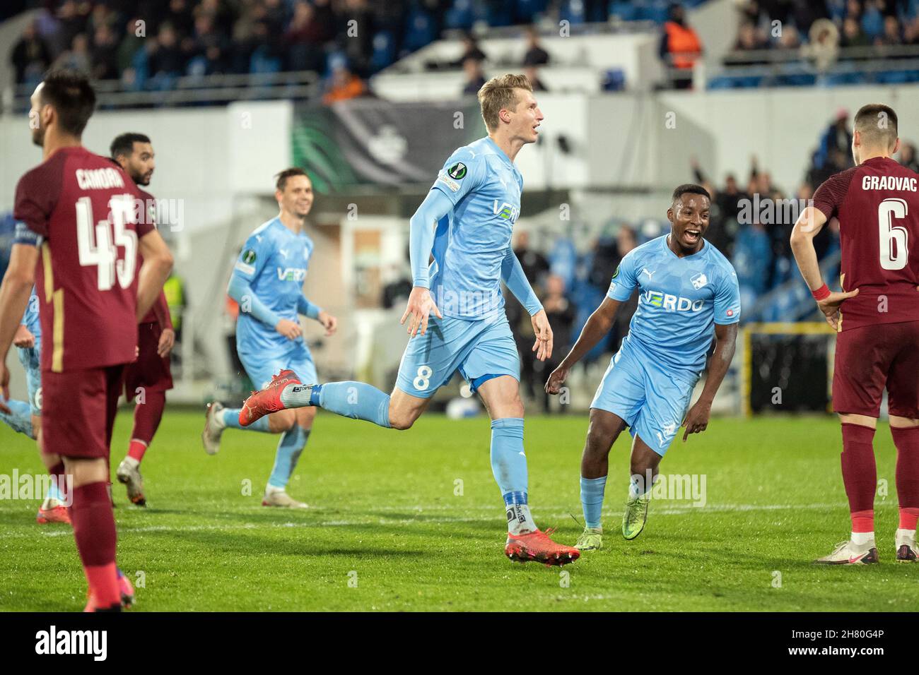 Randers Denmark Th Nov Simon Piesinger Of Randers Fc