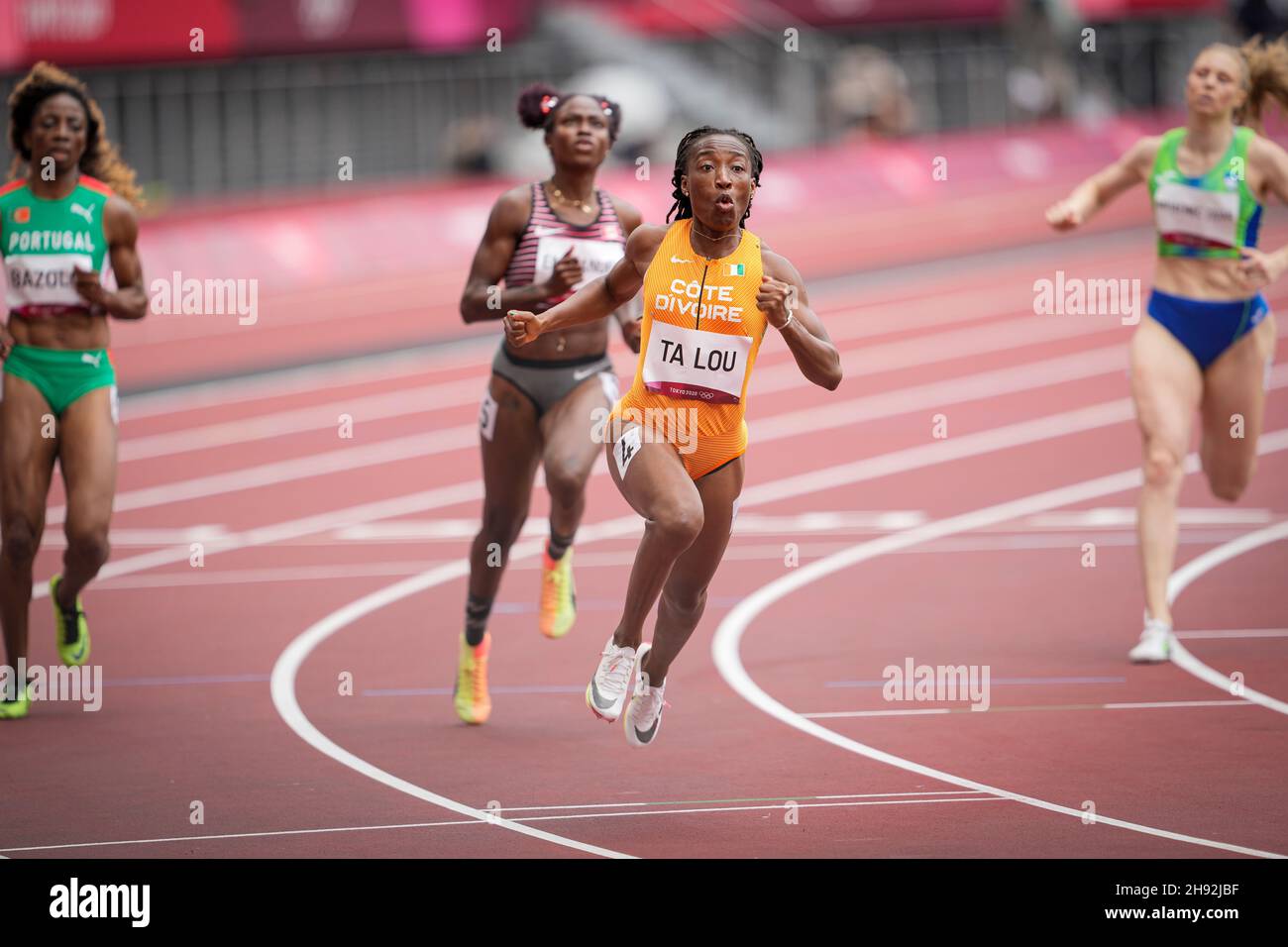 Marie Jos E Ta Lou Competing In The Meters Of The Tokyo