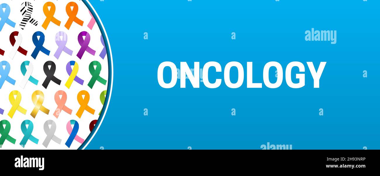 Oncology Banner Illustration With Colorful Ribbons Stock Vector Image