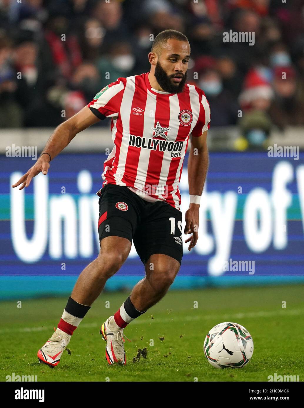 Brentford S Bryan Mbeumo During The Carabao Cup Quarter Final Match At