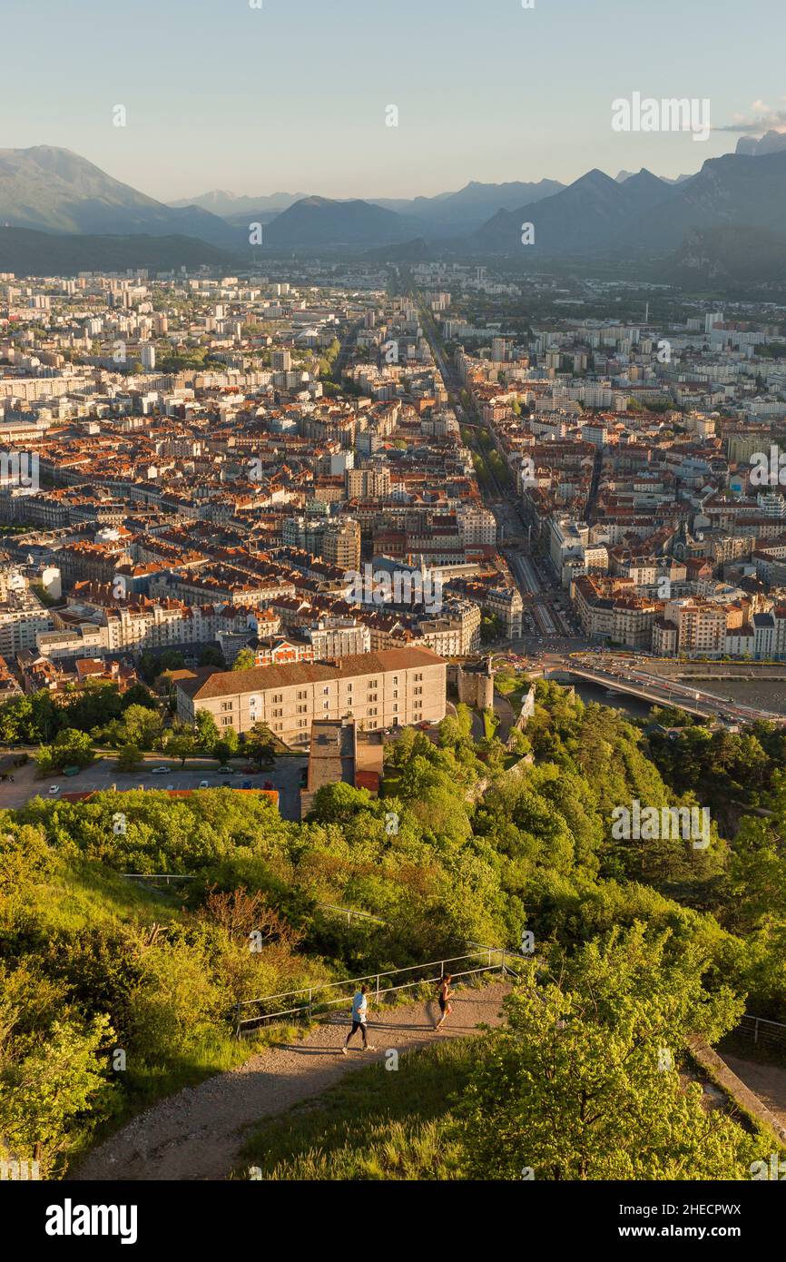 France Isere Grenoble Panorama Since The Fort Of The Bastille View