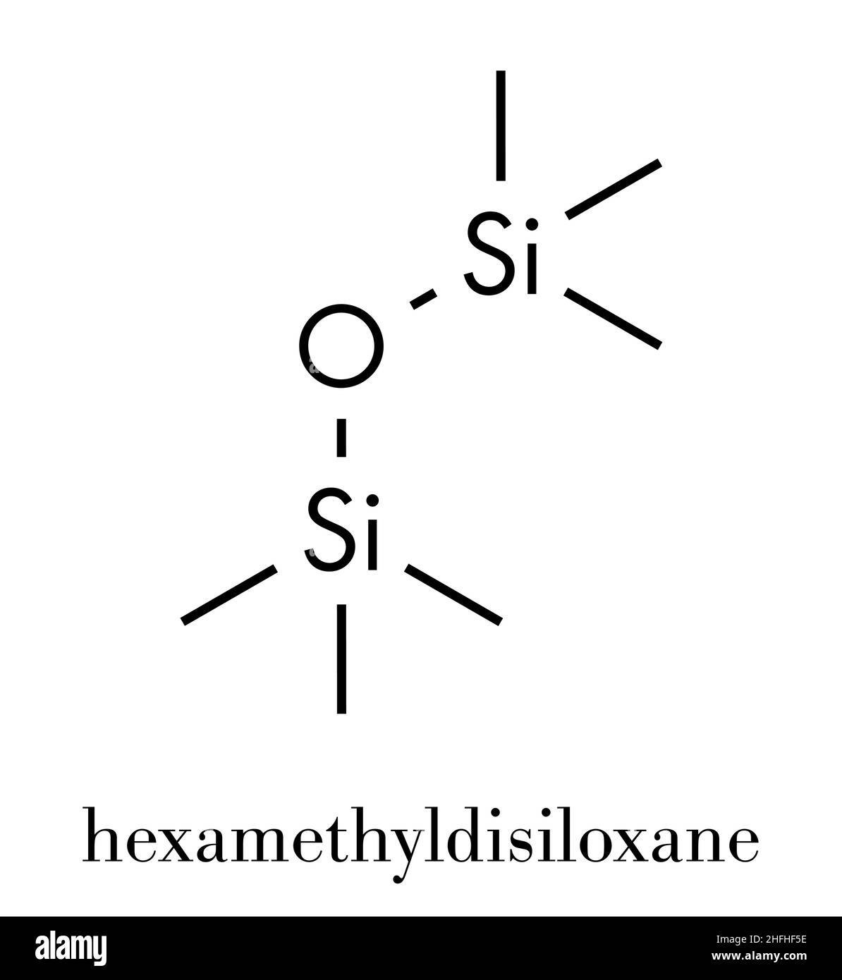 Hexamethyldisiloxane HDMSO Organosilicon Solvent Molecule Skeletal