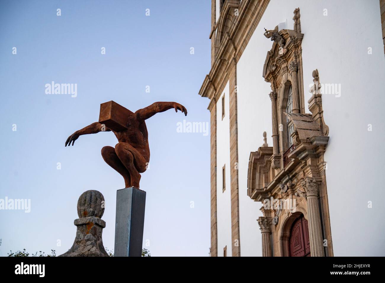 Art At The Igreja Matriz And Santa Maria Da Devesa Of The Old Town Of