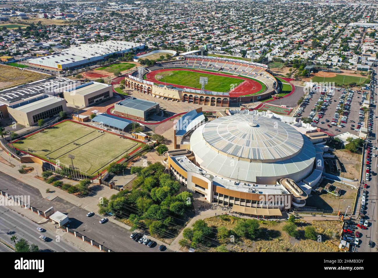 Aerial View Of The Cum Multiple Use Center Sports Village Heroe De