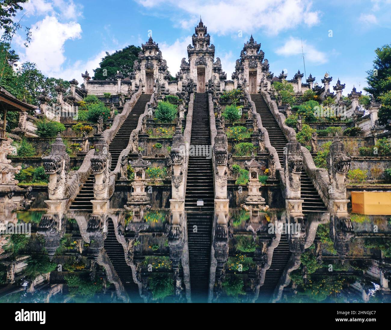 Scenic View Of The Gate Of Heaven Lempuyang Temple In Bali Indonesia