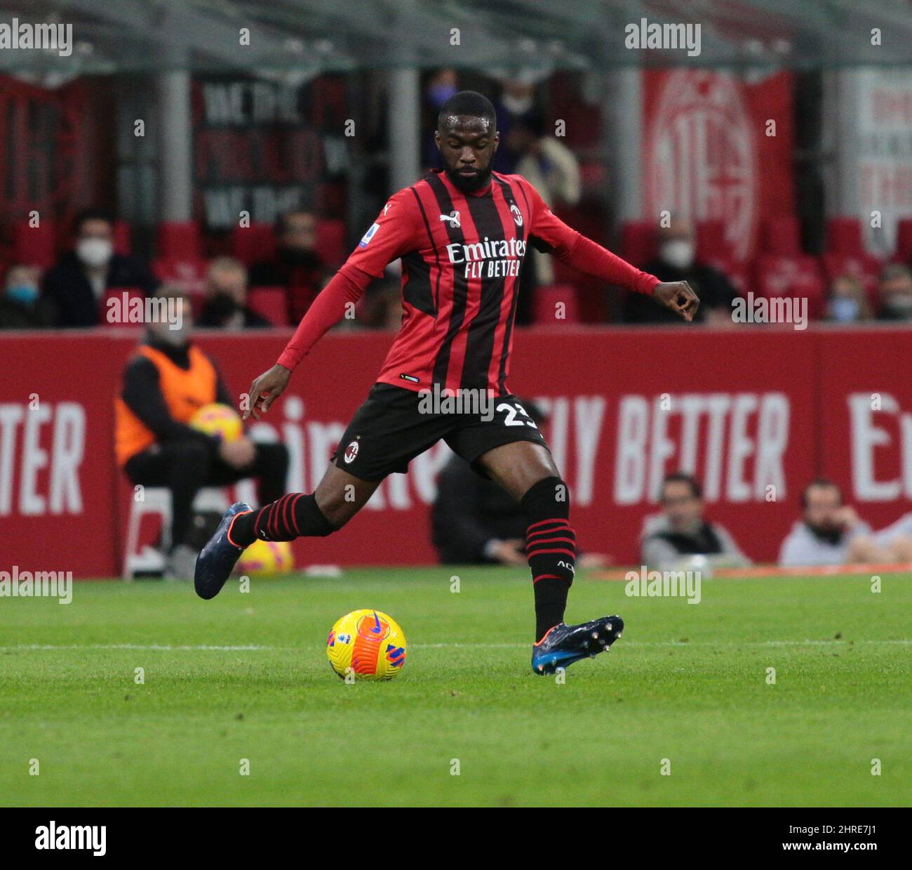 Fikayo Tomori Ac Milan During The Italian Championship Serie A