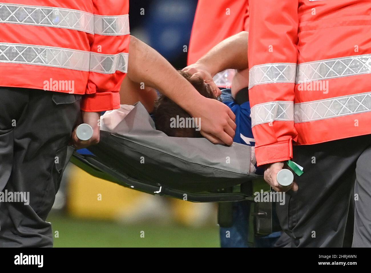 Injured Footballer And Stretcher Hi Res Stock Photography And Images