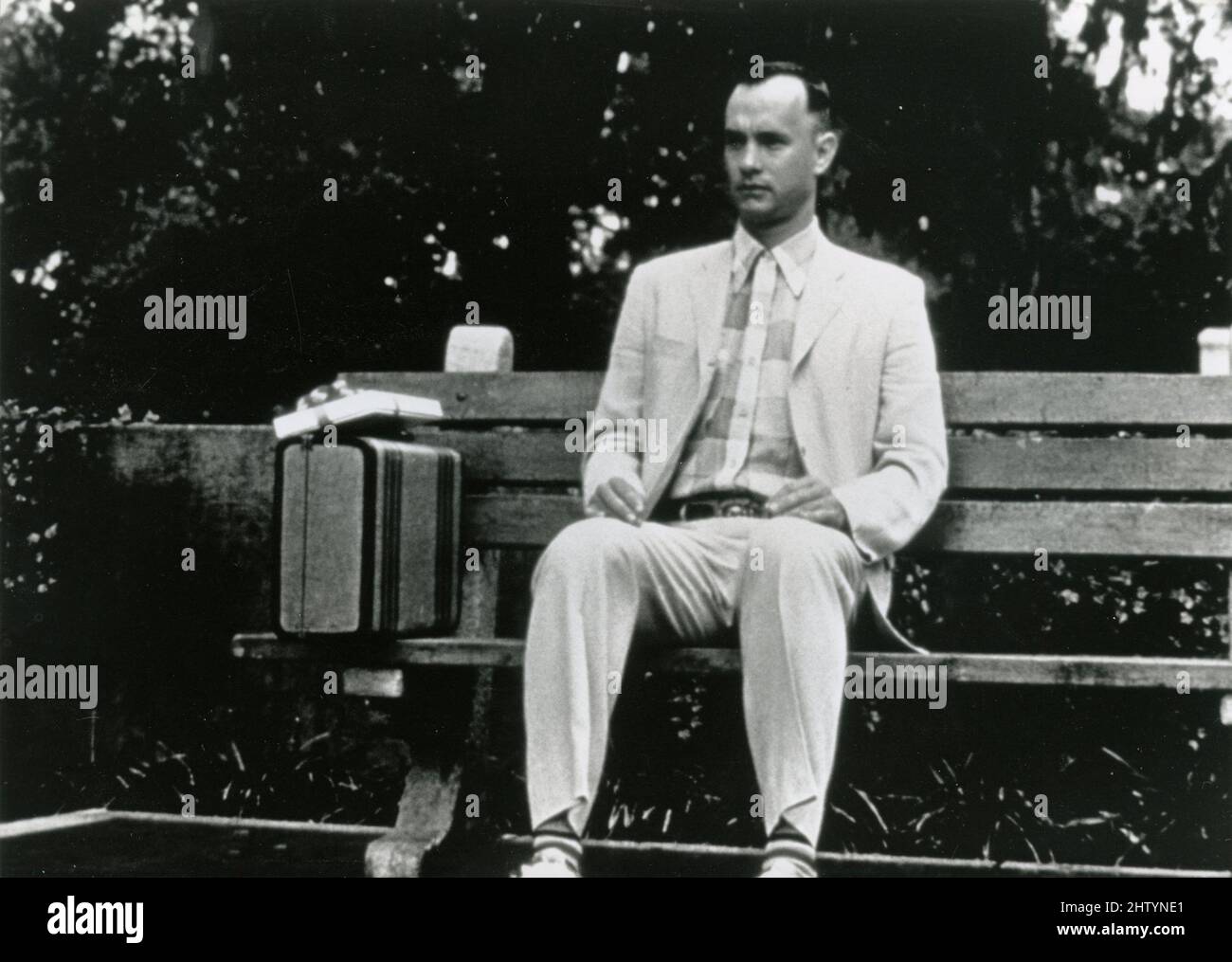 American Actor Tom Hanks In The Movie Forrest Gump Usa Stock