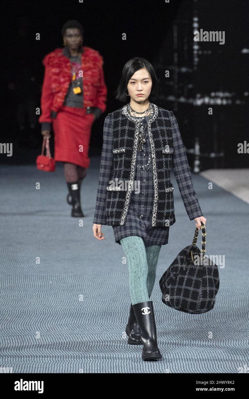 A Model Walks The Runway During The Chanel Womenswear Fall Winter