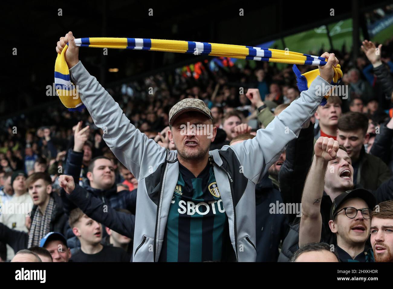 The Leeds United Supporters Erupt As The Winning Goal Goes In For Their