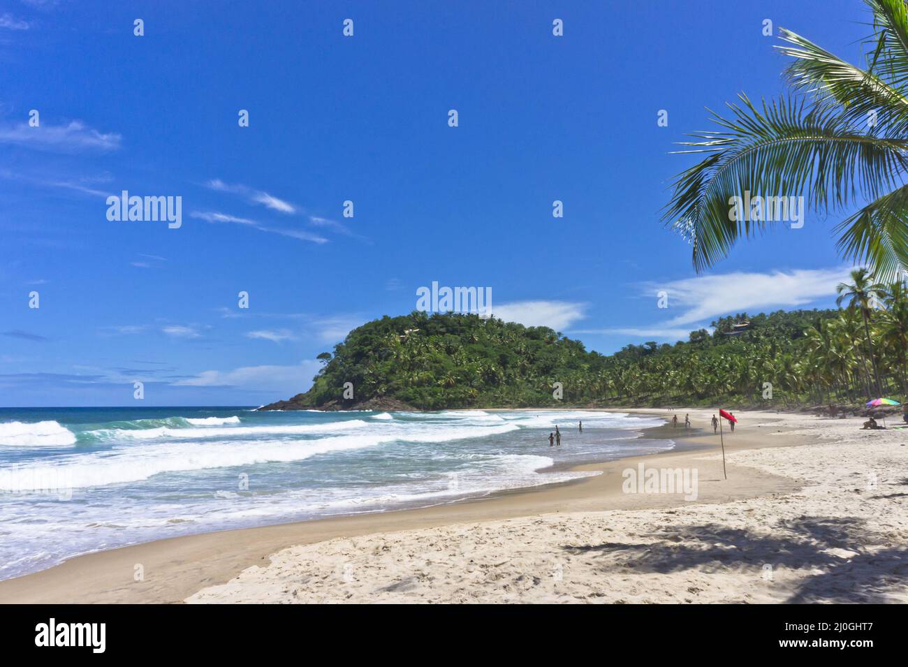 Itacare Tropical Beach View Bahia Brazil South America Stock Photo