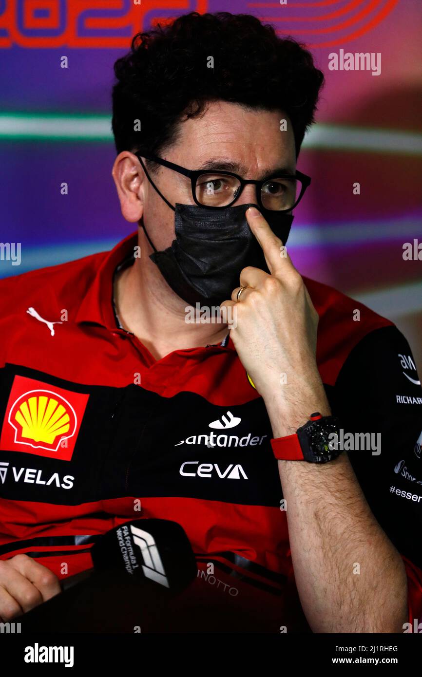 Jeddah Saudi Arabia Th Mar Mattia Binotto Ita Scuderia