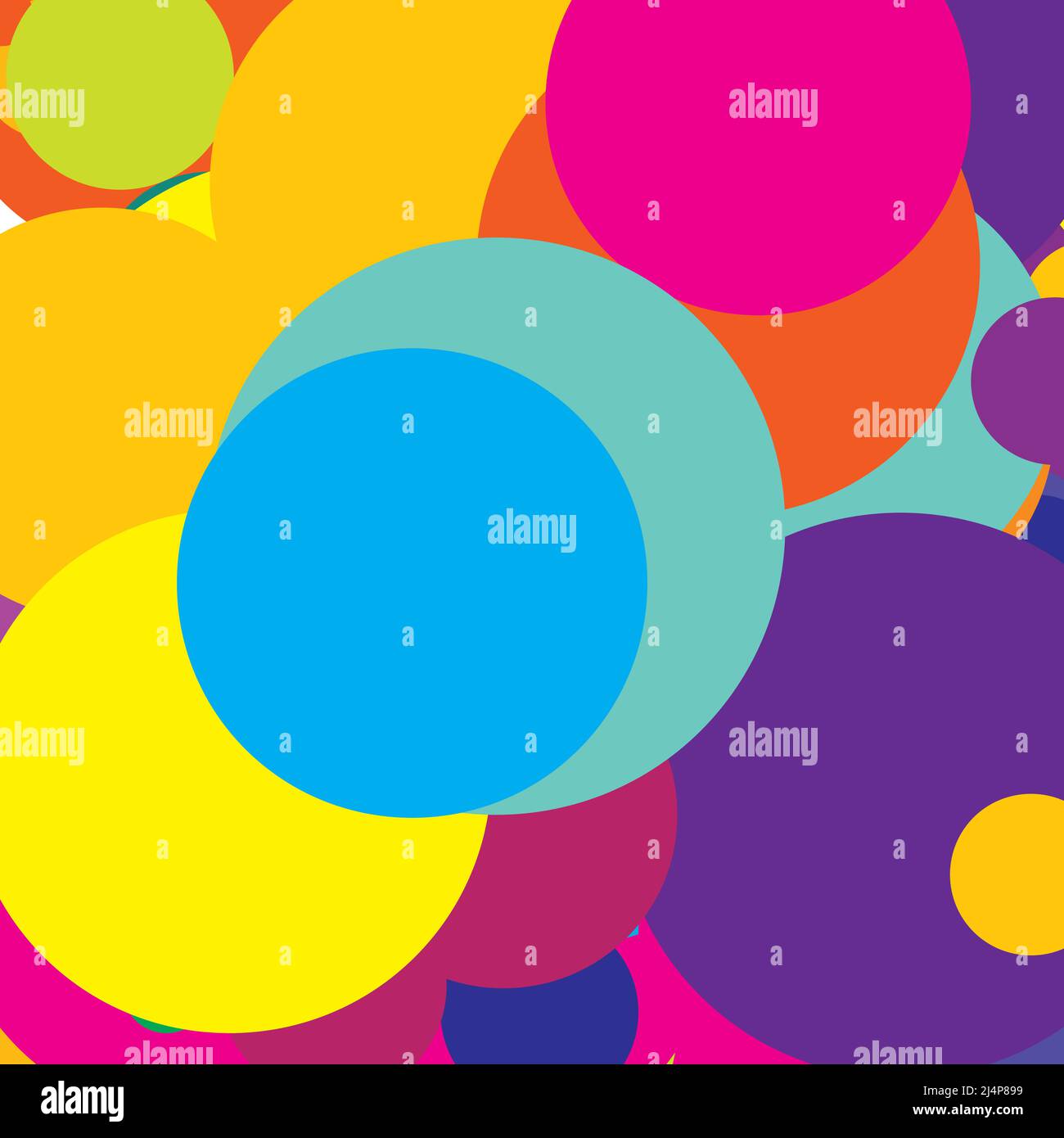 Abstract Overlapping Circles Pattern Vector Illustraiton Stock Vector