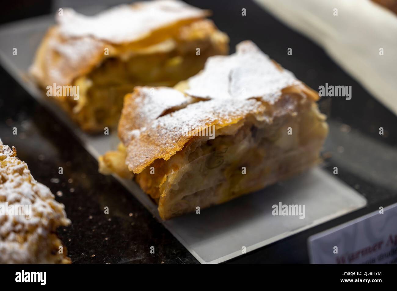 Austrian Desserts Different Types Of Chocolate And Fruit Cakes On