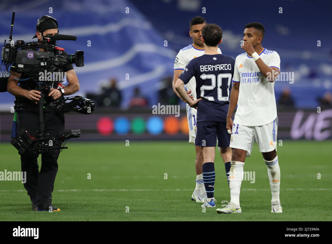 Madrid Spain Th May Rodrigo Of Real Madrid Reacts As Bernardo