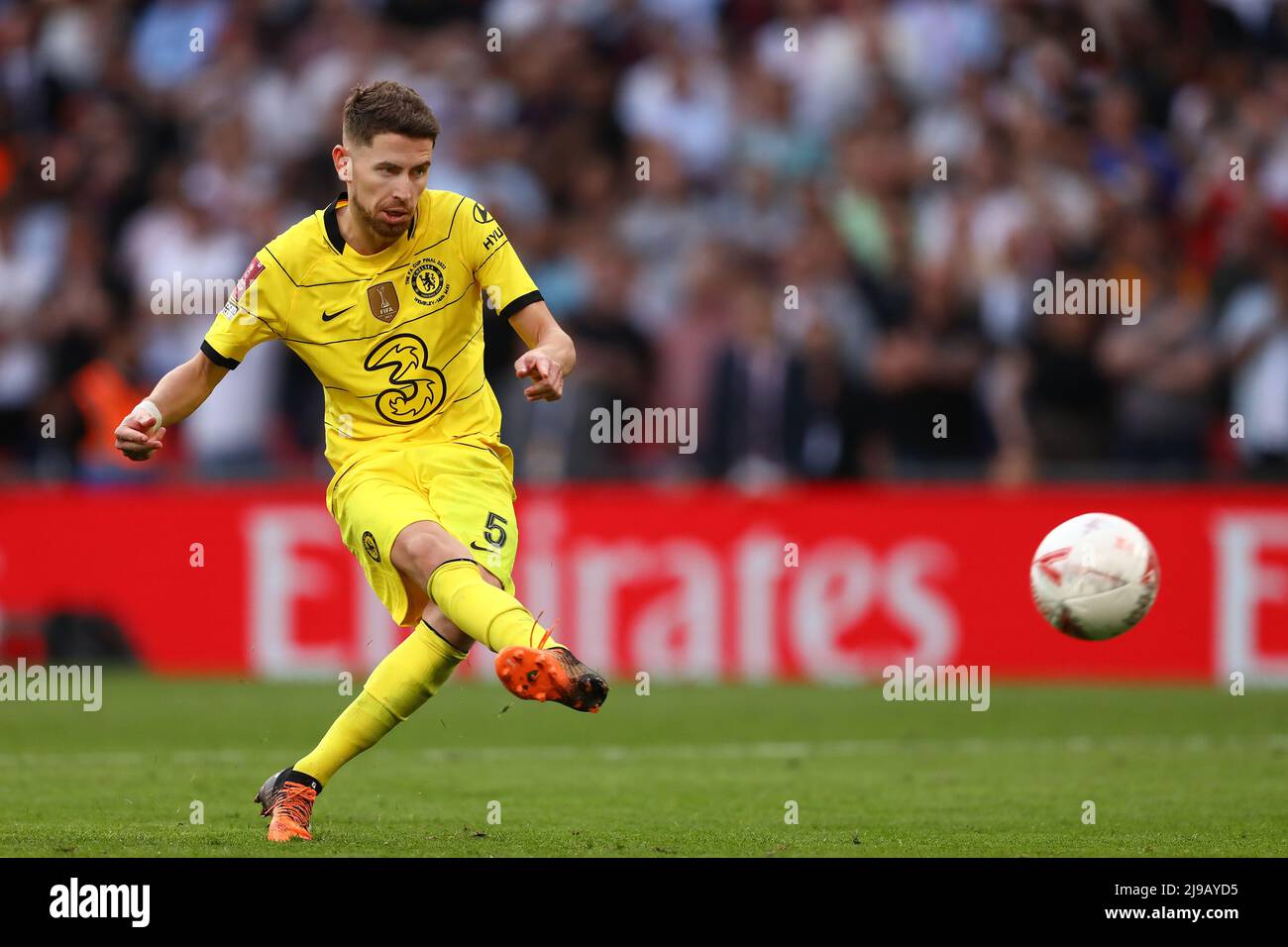 Jorginho Of Chelsea Takes A Penalty Chelsea V Liverpool The Emirates