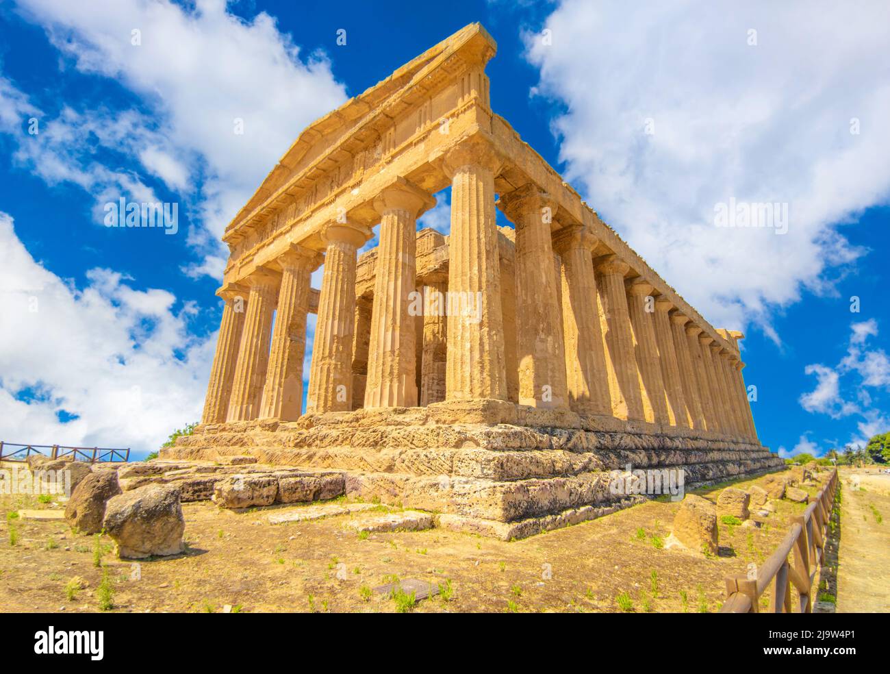 Agrigento Sicilia Italy The Orange Agrigento City Beside The Sea