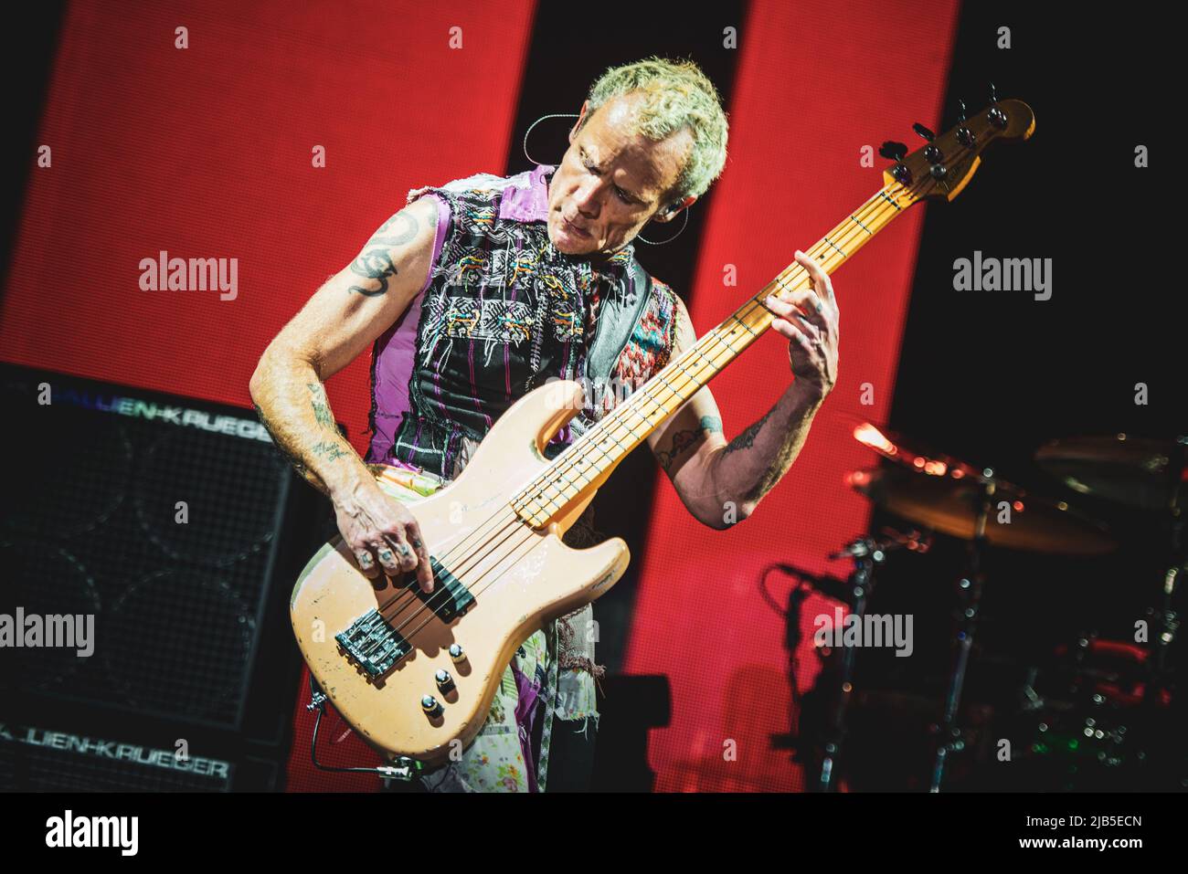 ZURICH HALLENSTADION OCTOBER 5TH 2016 Flea Bassist Of The American Funk Rock Band Red Hot
