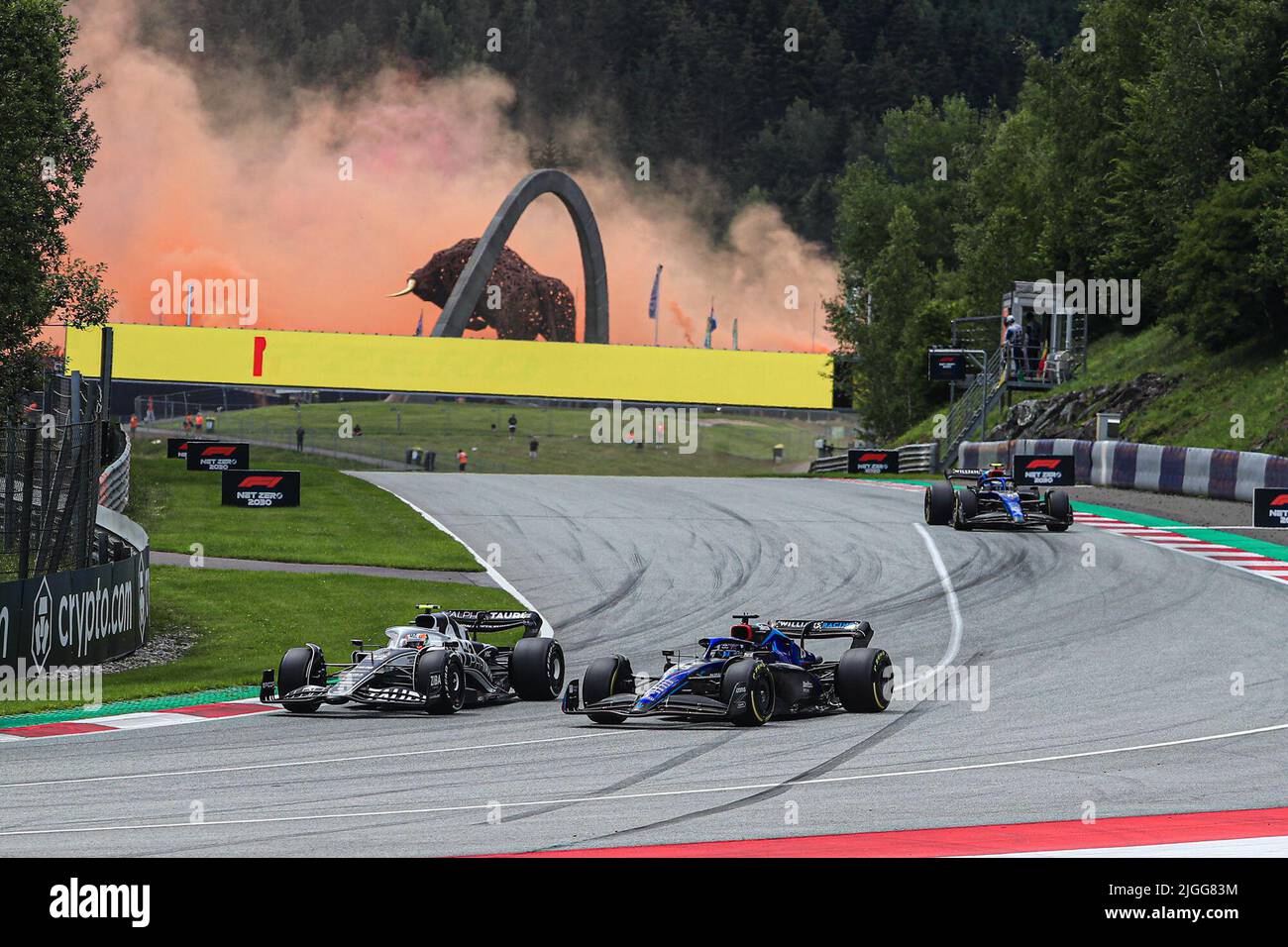 First Lap Of The Race During The Formula Championship Austrian