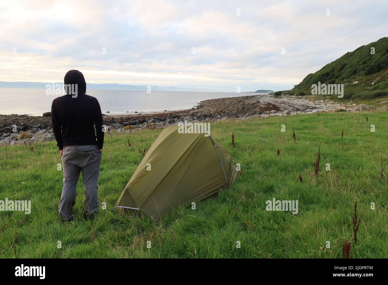 Solo Hiker Wild Camping In The Vango F10 Helium UL 1 Person Tent Arran