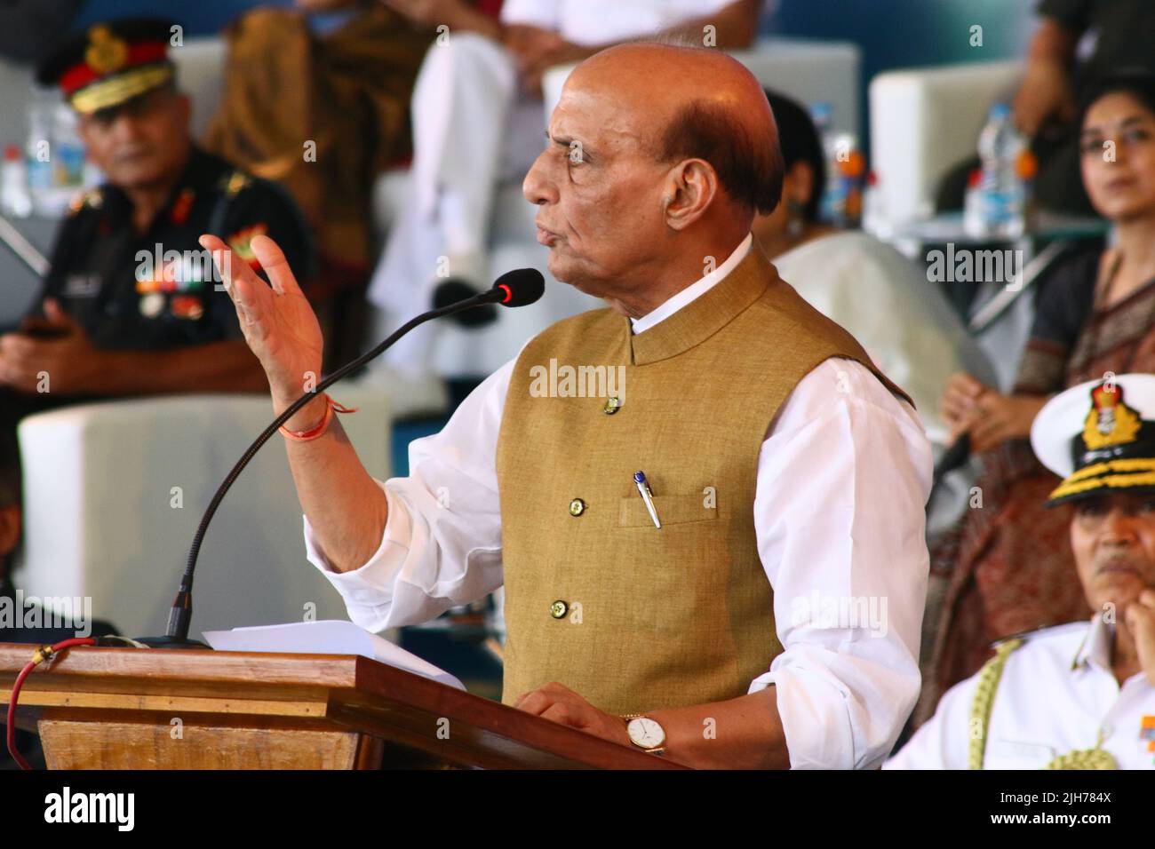 Union Defense Minister Rajnath Singh Launches The Advance Frigate