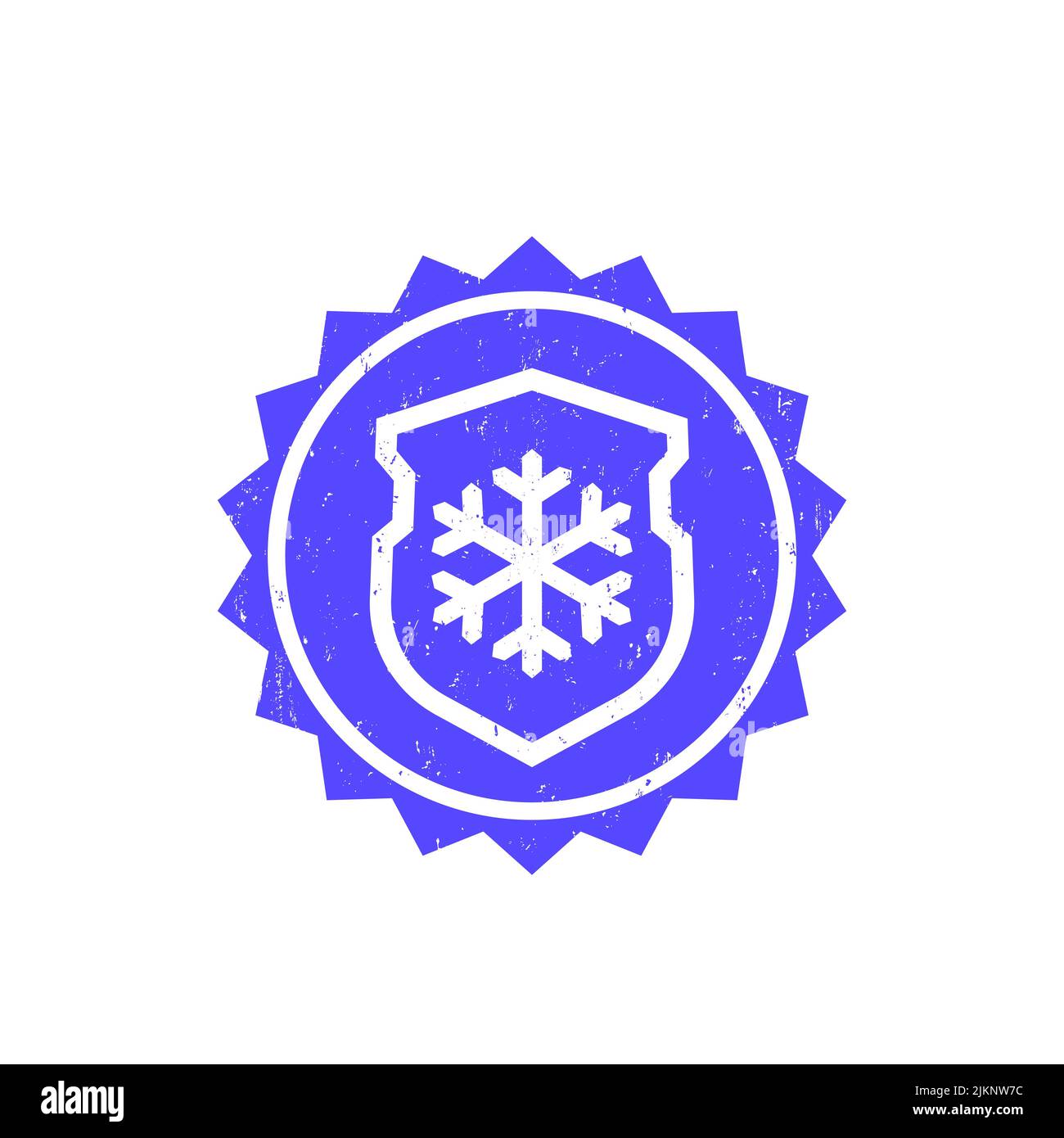 Frost Resistance Cold Resistant Vector Badge Stock Vector Image Art