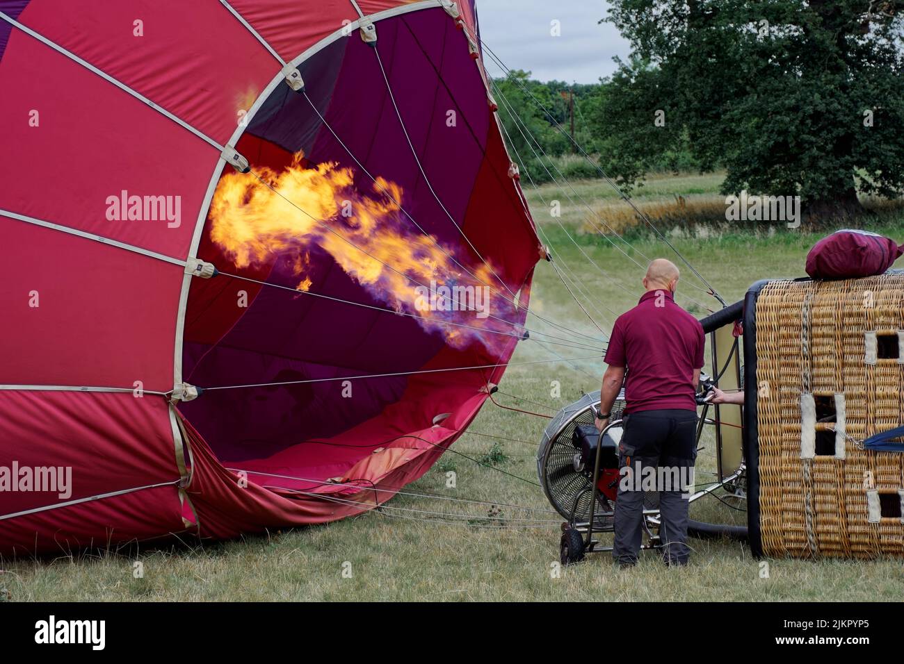 Hot Air Balloon Ride Over Bath Stock Photo Alamy