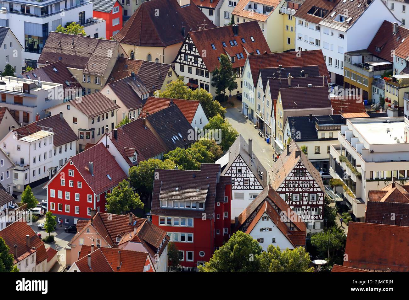 Aerial View Of The Centre Of Albstadt Zollernalbkreis Tuebingen