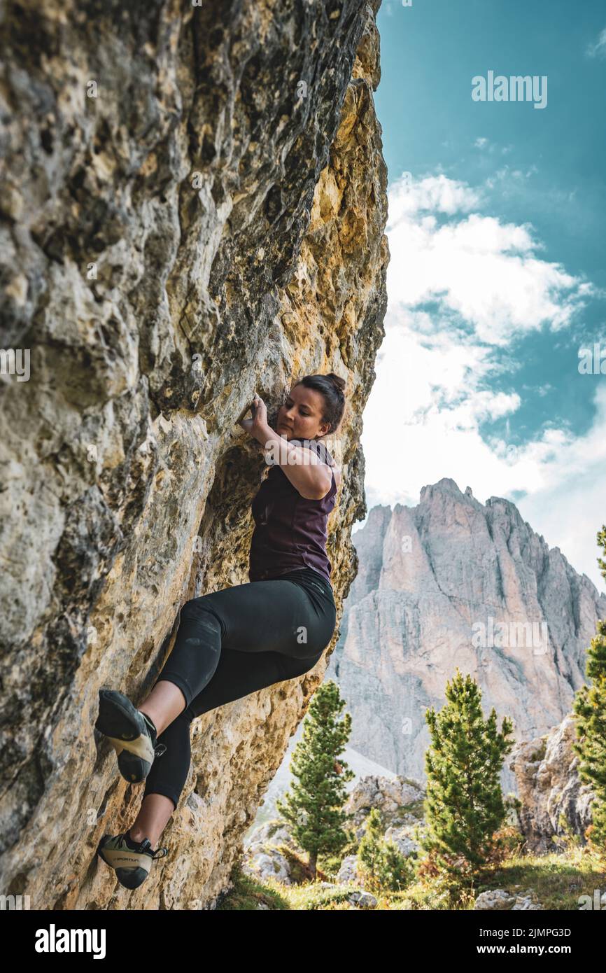 Bouldering Dolomites Hi Res Stock Photography And Images Alamy