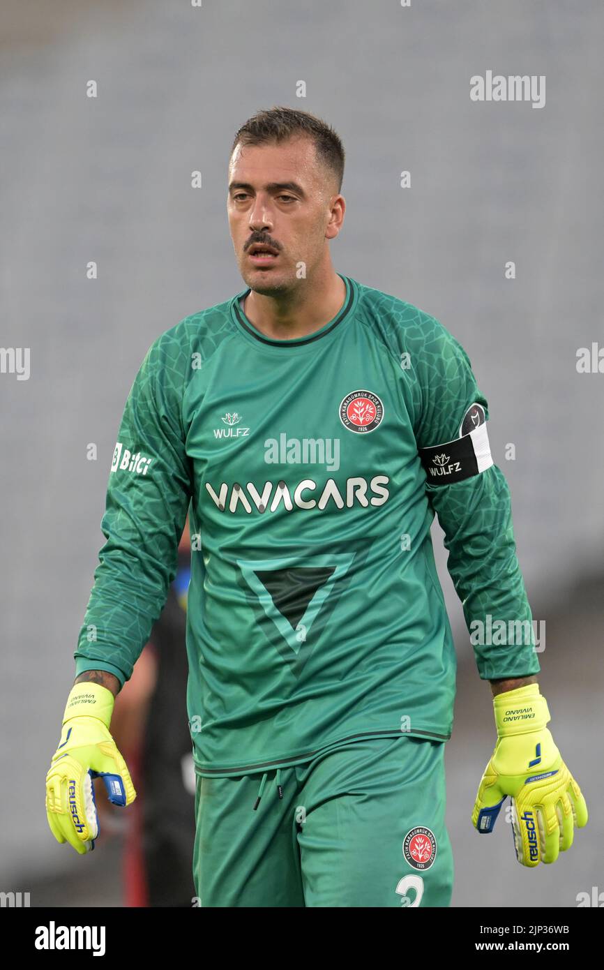 Istanbul Fatih Karagumruk Sk Goalkeeper Emiliano Viviano During The