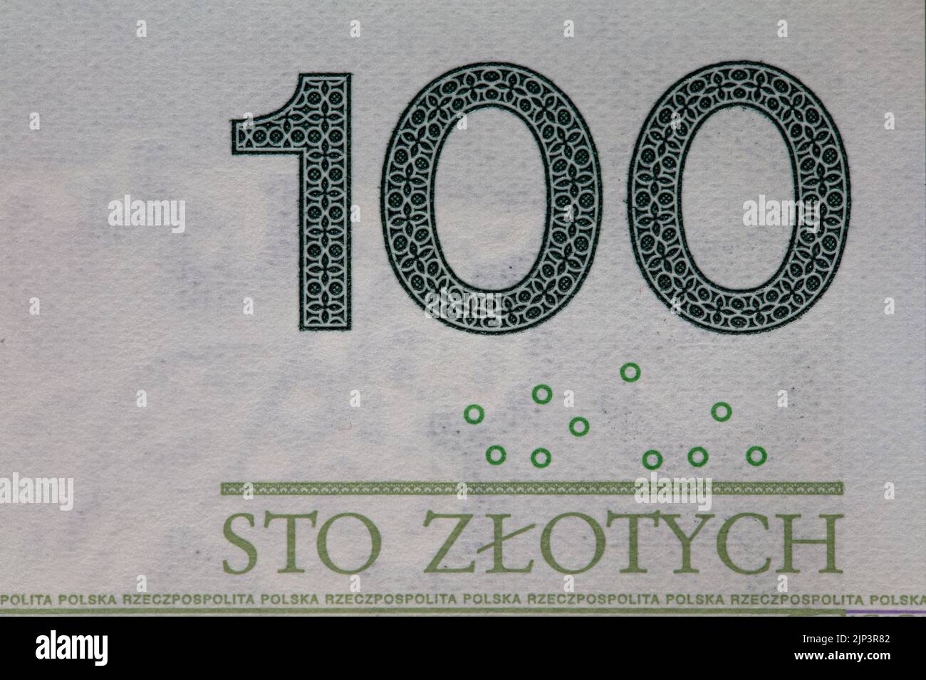 Obverse Of Polish Zloty Banknote For Design Purpose Stock Photo Alamy