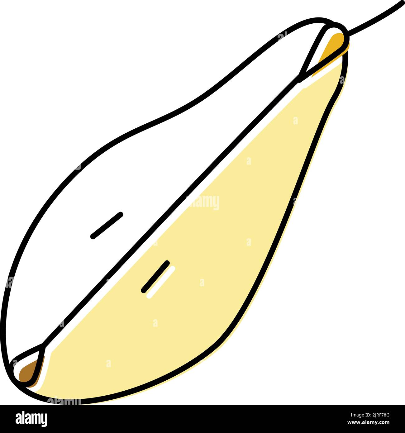 Piece Pear Color Icon Vector Illustration Stock Vector Image Art Alamy