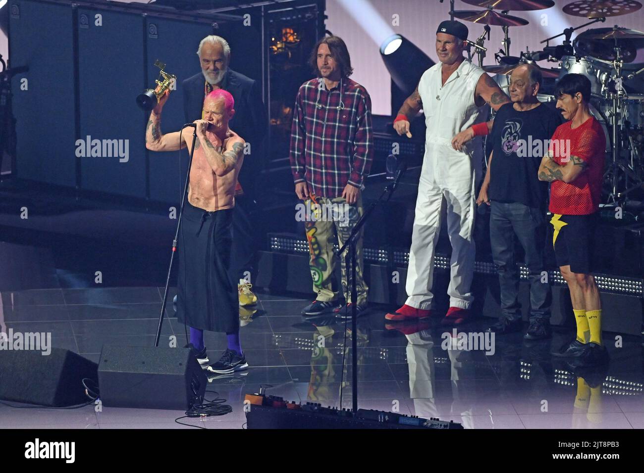 Red Hot Chili Peppers Accept The Global Icon Award On Stage At The Mtv Video Music Awards