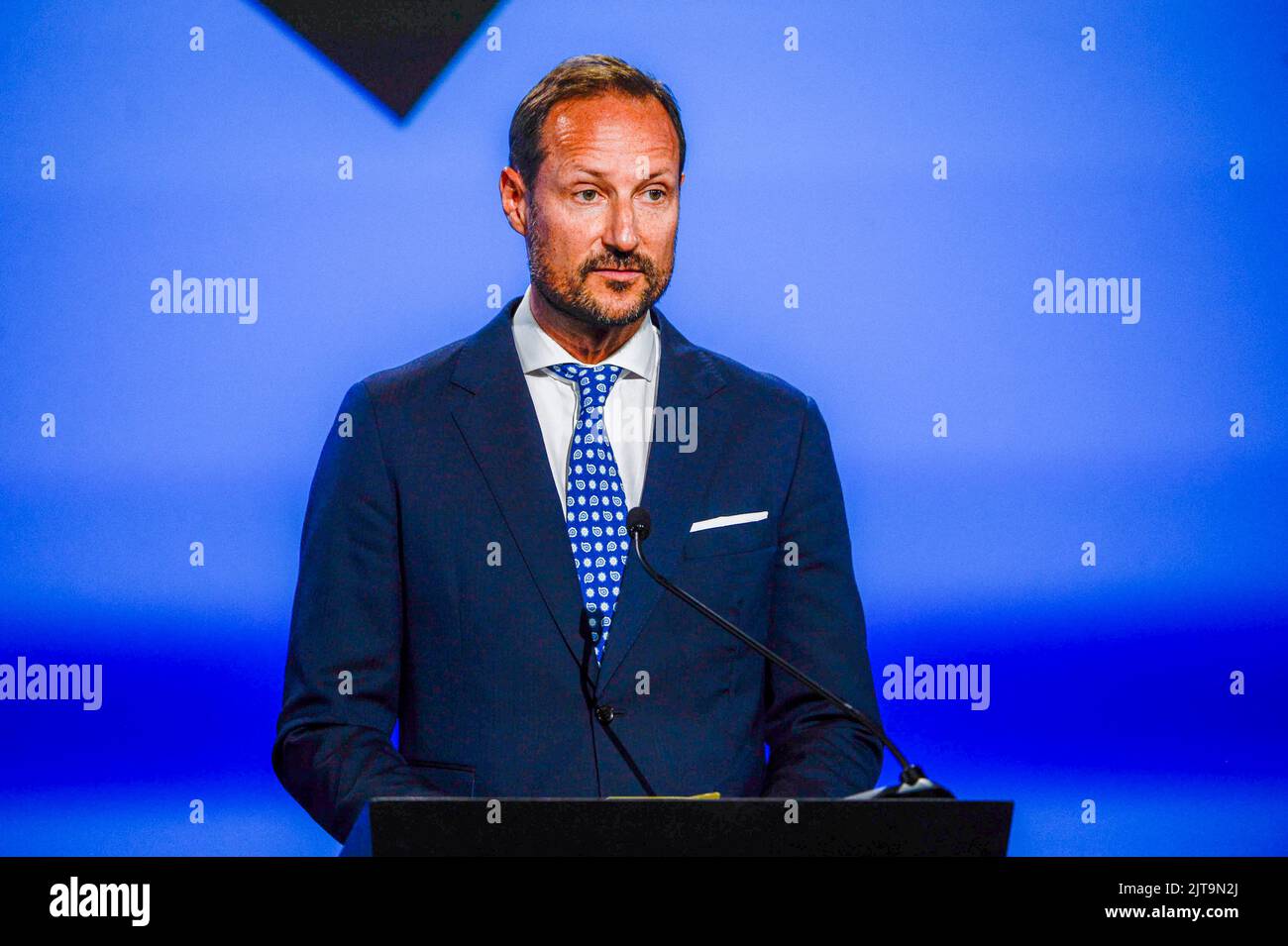 Stavanger Norway 20220829 Crown Prince Haakon Speaks During The