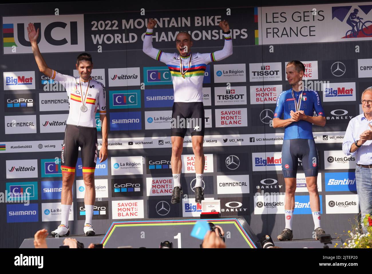 Les Gets France Th Aug Schurter Nino Winner During Podium