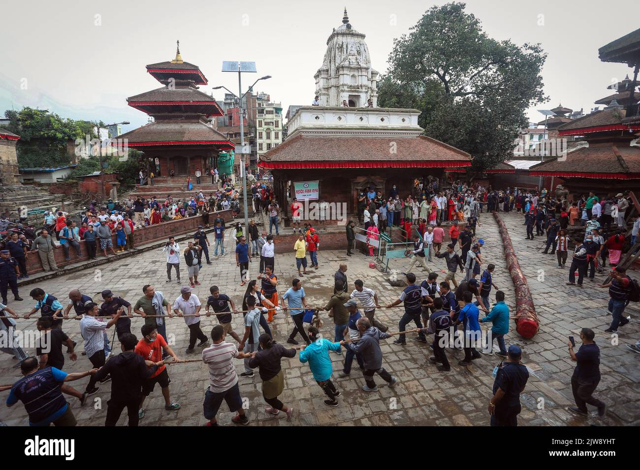 Kathmandu Bagmati Nepal Th Sep Nepali People Pull The