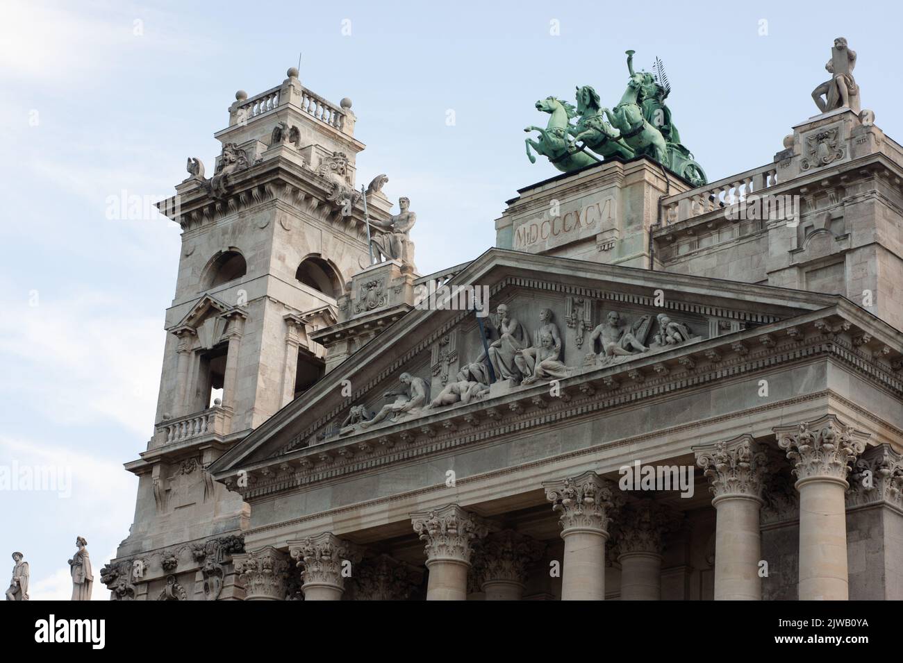 Closeup Of A Portion Of The Sculptures And Murals On The Facade Of The