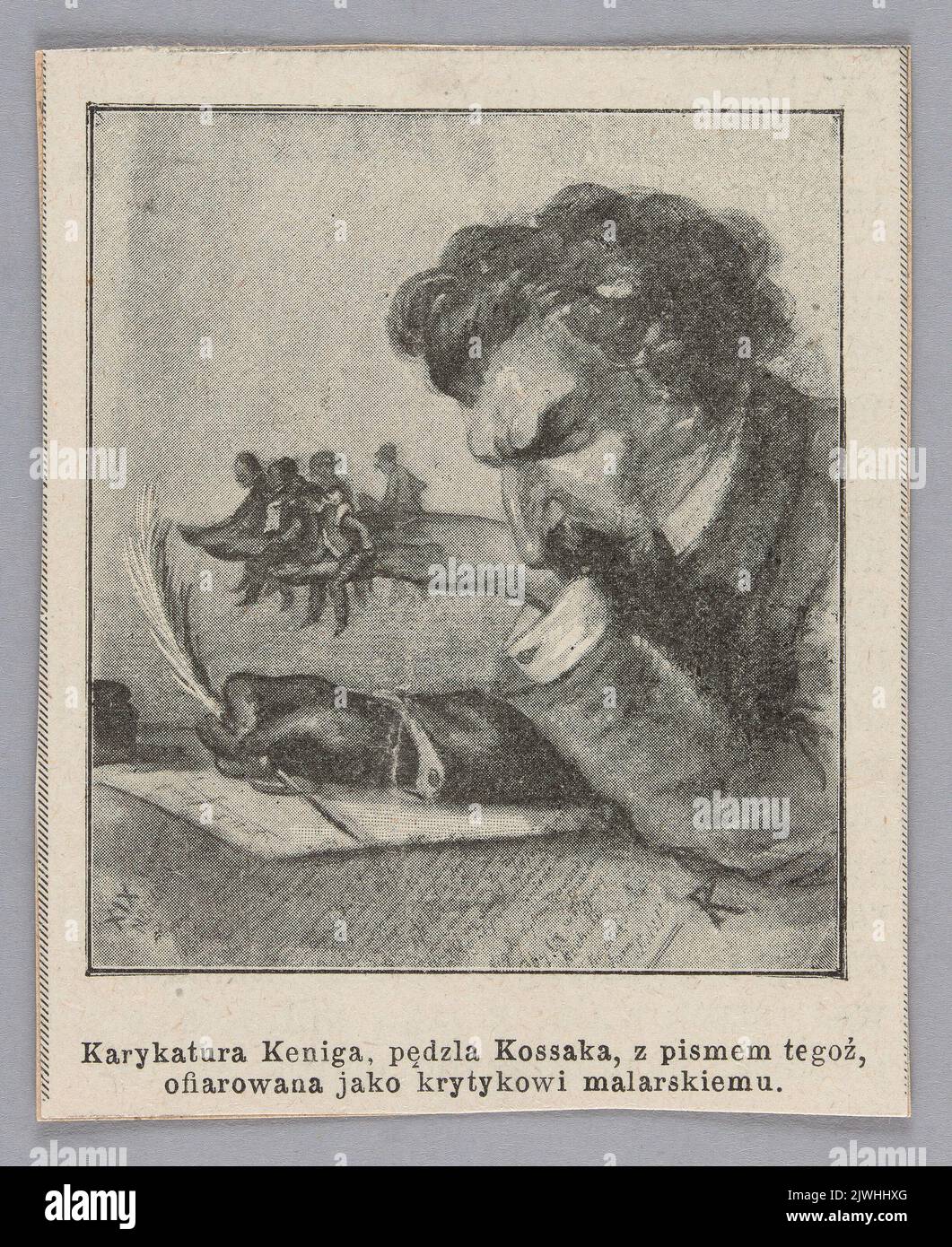 Reproduction Of A Painting Juliusz Kossak 1824 1899 Caricature Of