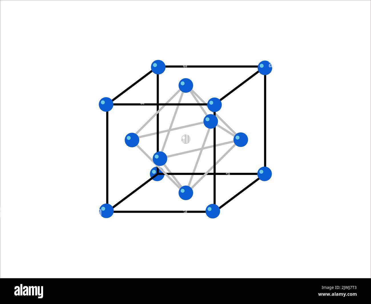 Volumetric Crystal Lattice The Position Of Atoms In A Crystal Vector