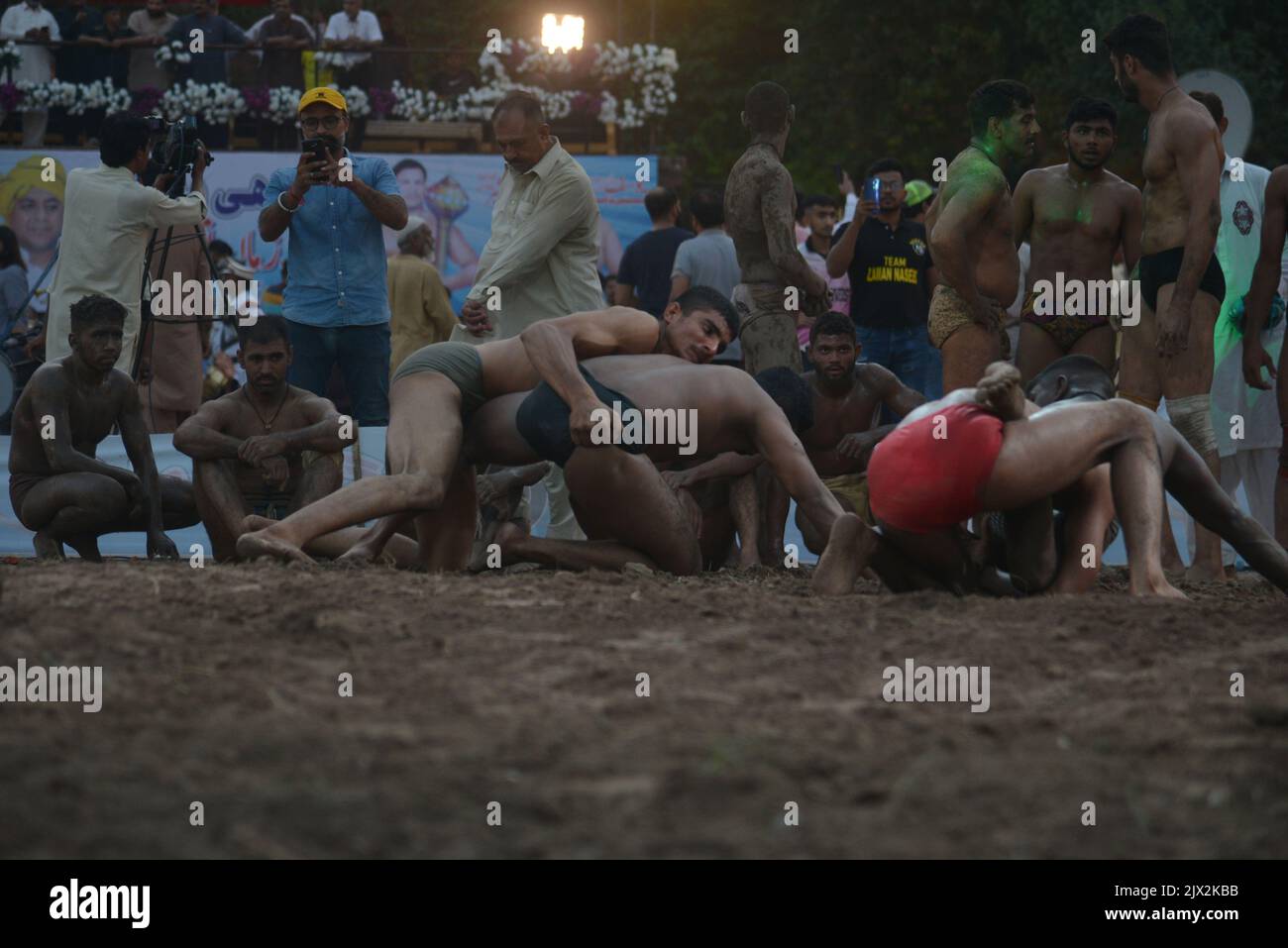 Lahore Punjab Pakistan 4th Sep 2022 Pakistani Kushti Wrestlers