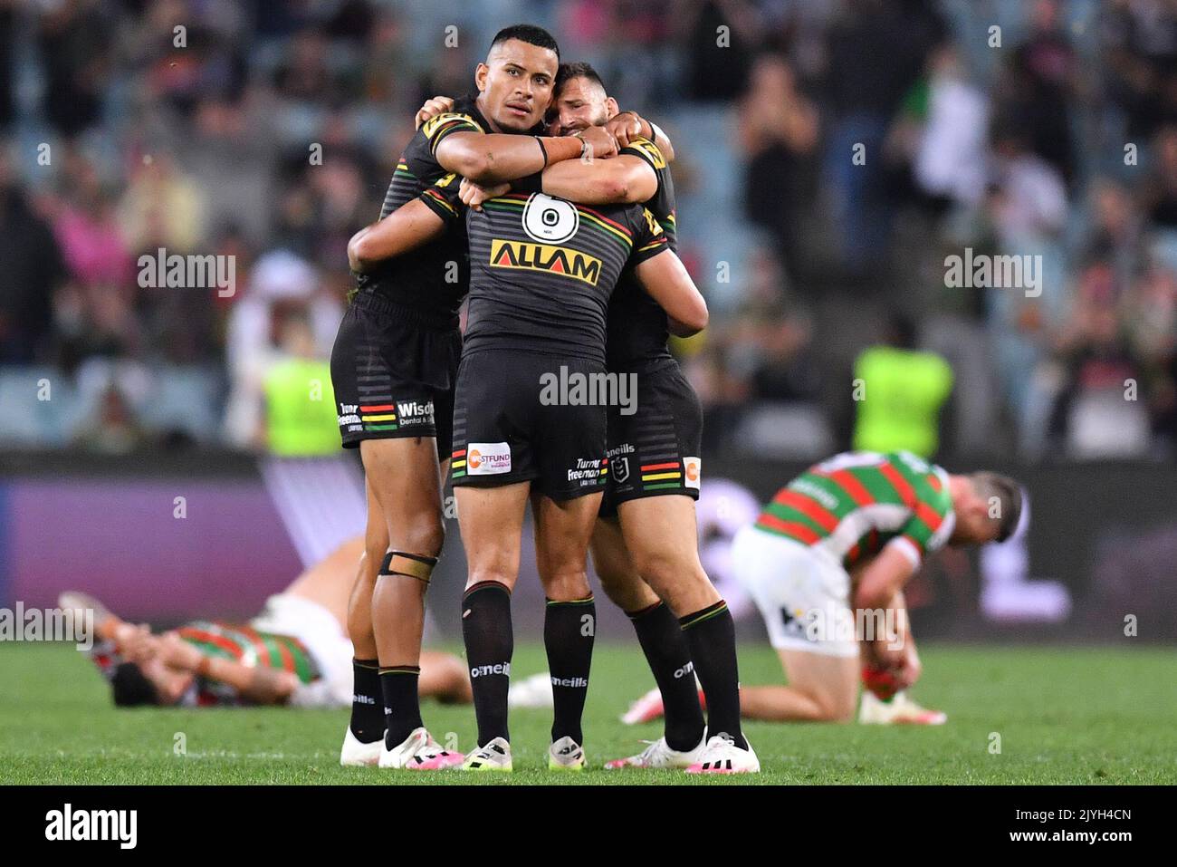 Stephen Crichton Jarome Luai And Josh Mansour Of The Panthers