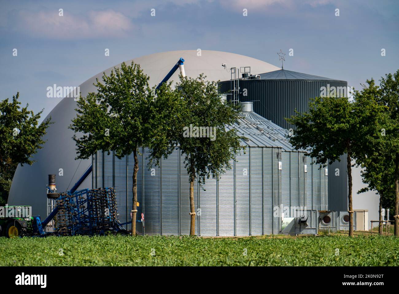 Biogas Plant Combined Heat And Power Plant Chp Dome Shaped Gas