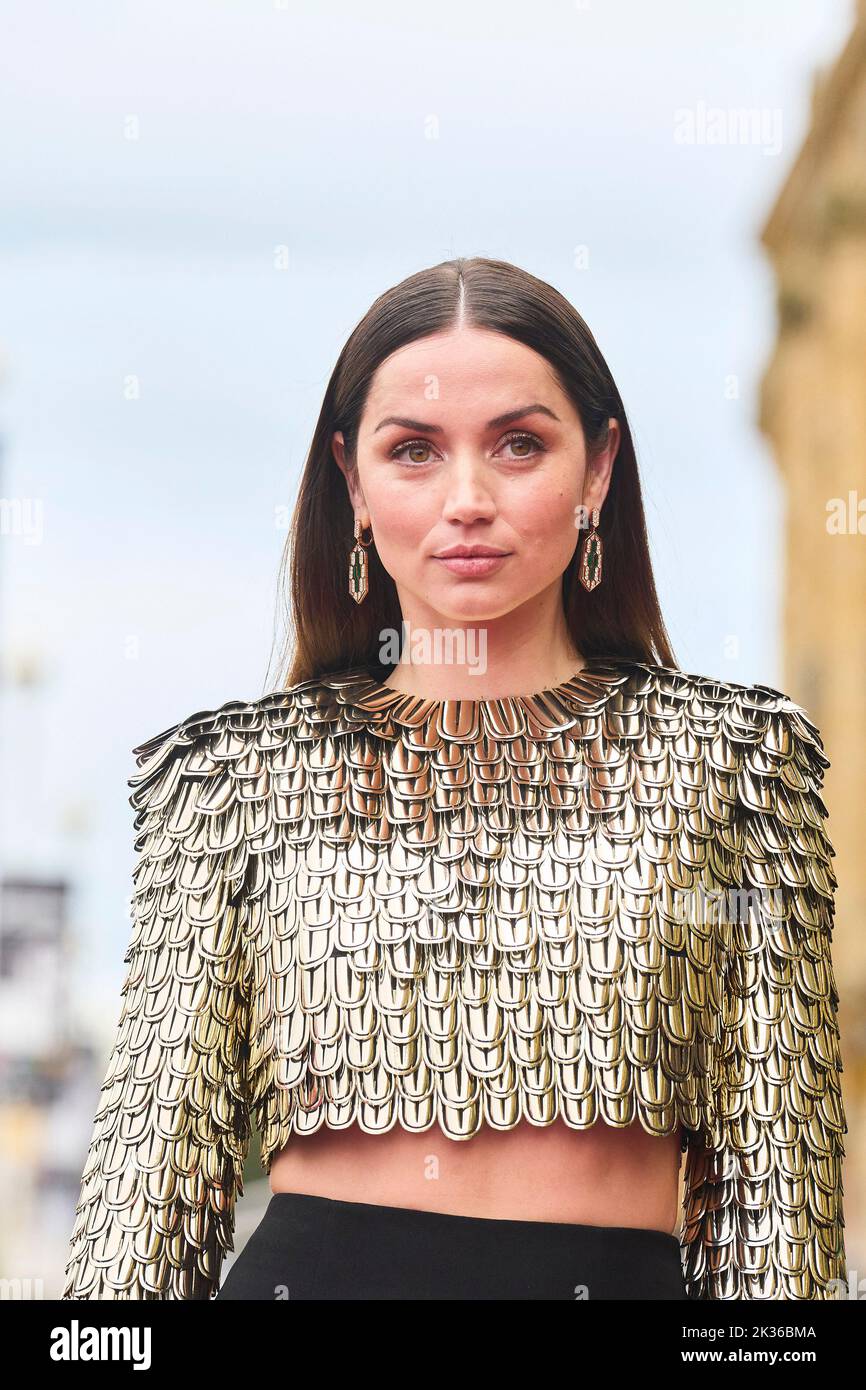 Ana De Armas Attends The Blonde Premiere During The 70th San Sebastian