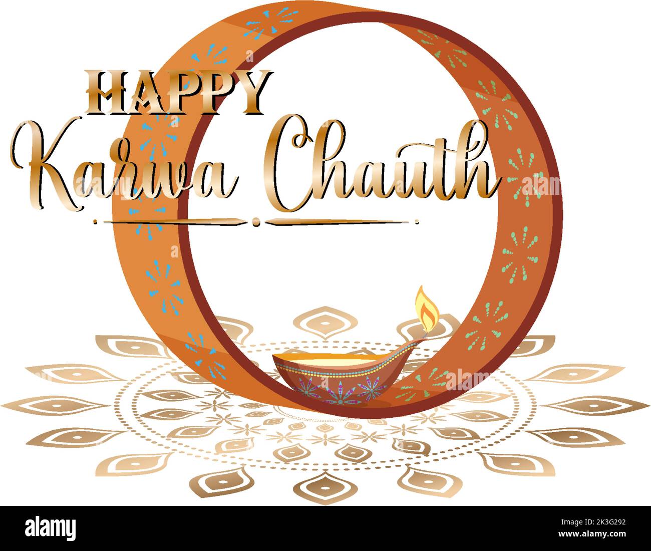 Happy Karva Chauth Banner Design Illustration Stock Vector Image Art