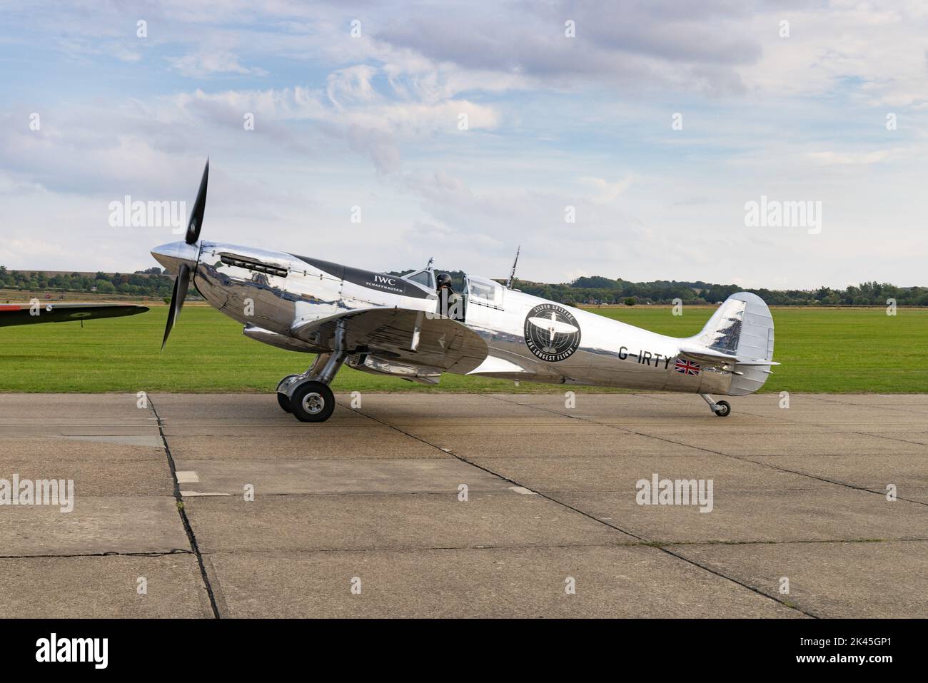 Supermarine Spitfire Mk Ix Known As The Silver Spitfire A Vintage