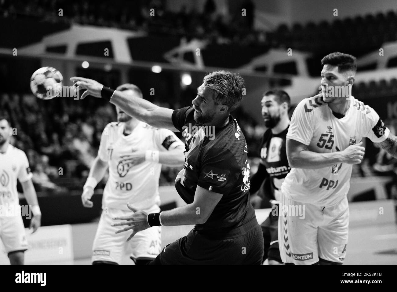 Group Phase Handball Black And White Stock Photos Images Alamy