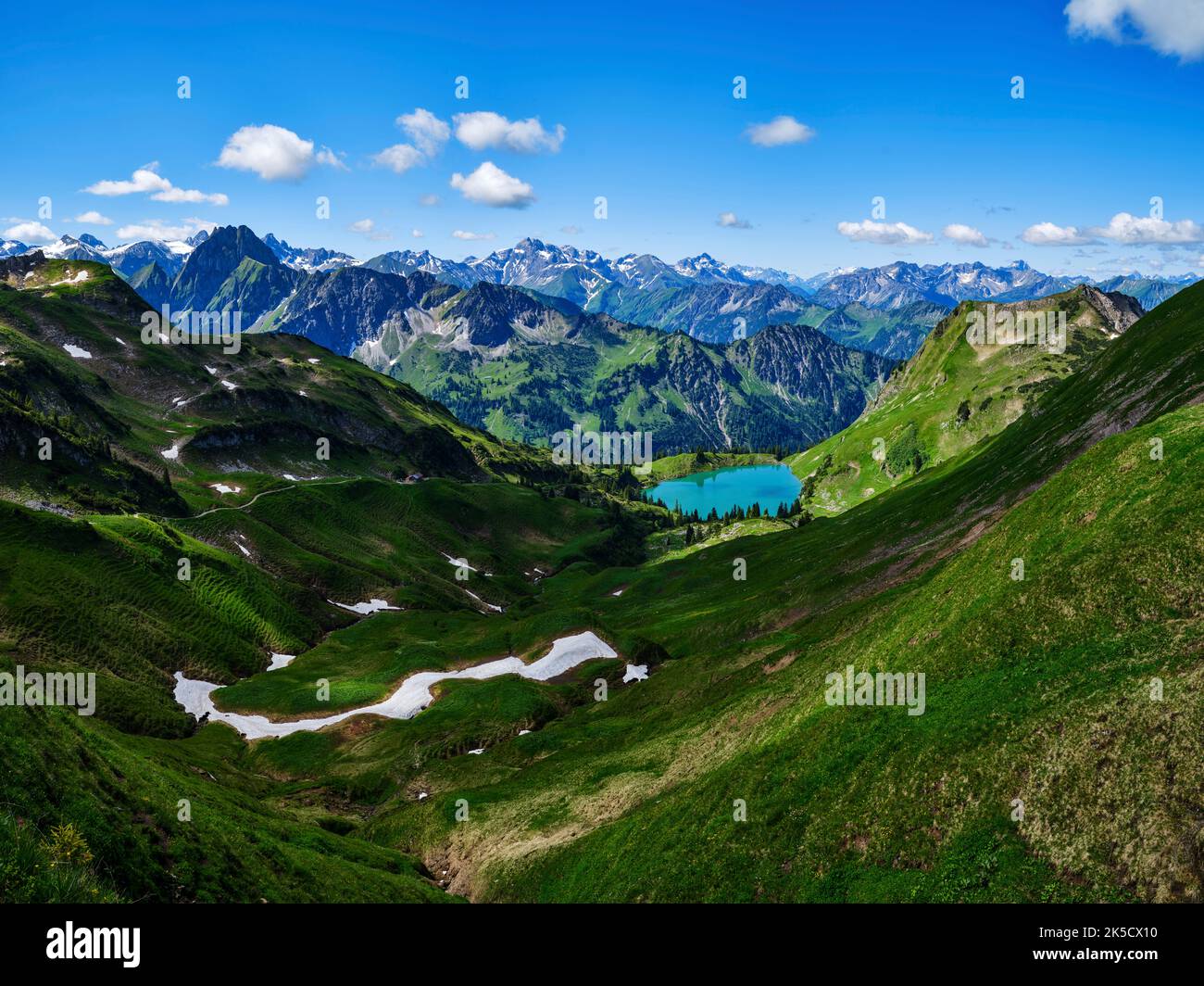 View Of Seealpsee Lake In Allg U Alps Bavaria Germany Stock Photo Alamy