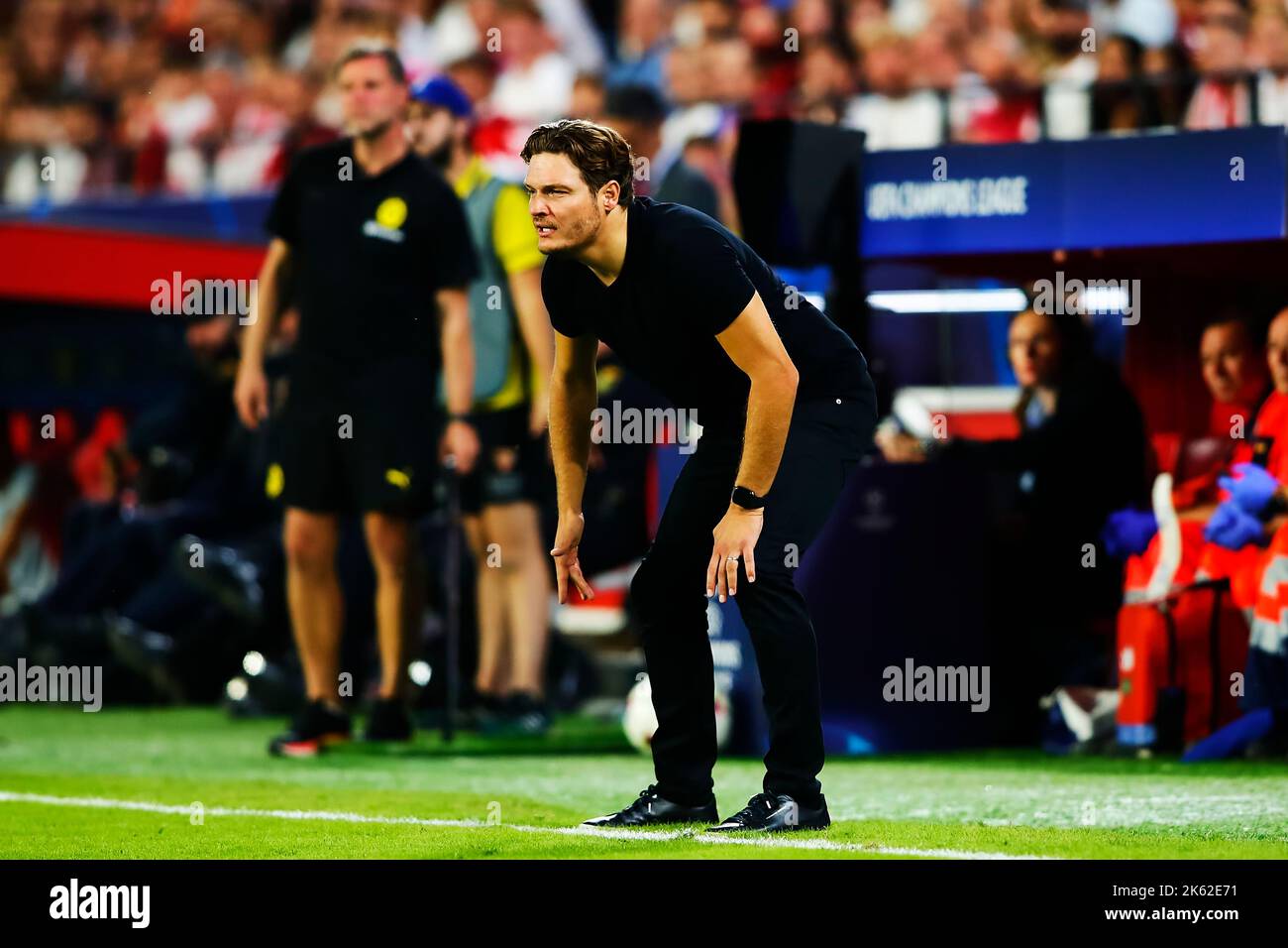 Borussia Dortmund Head Coach Edin Terzic Foto Omar Arnau Stock Photo