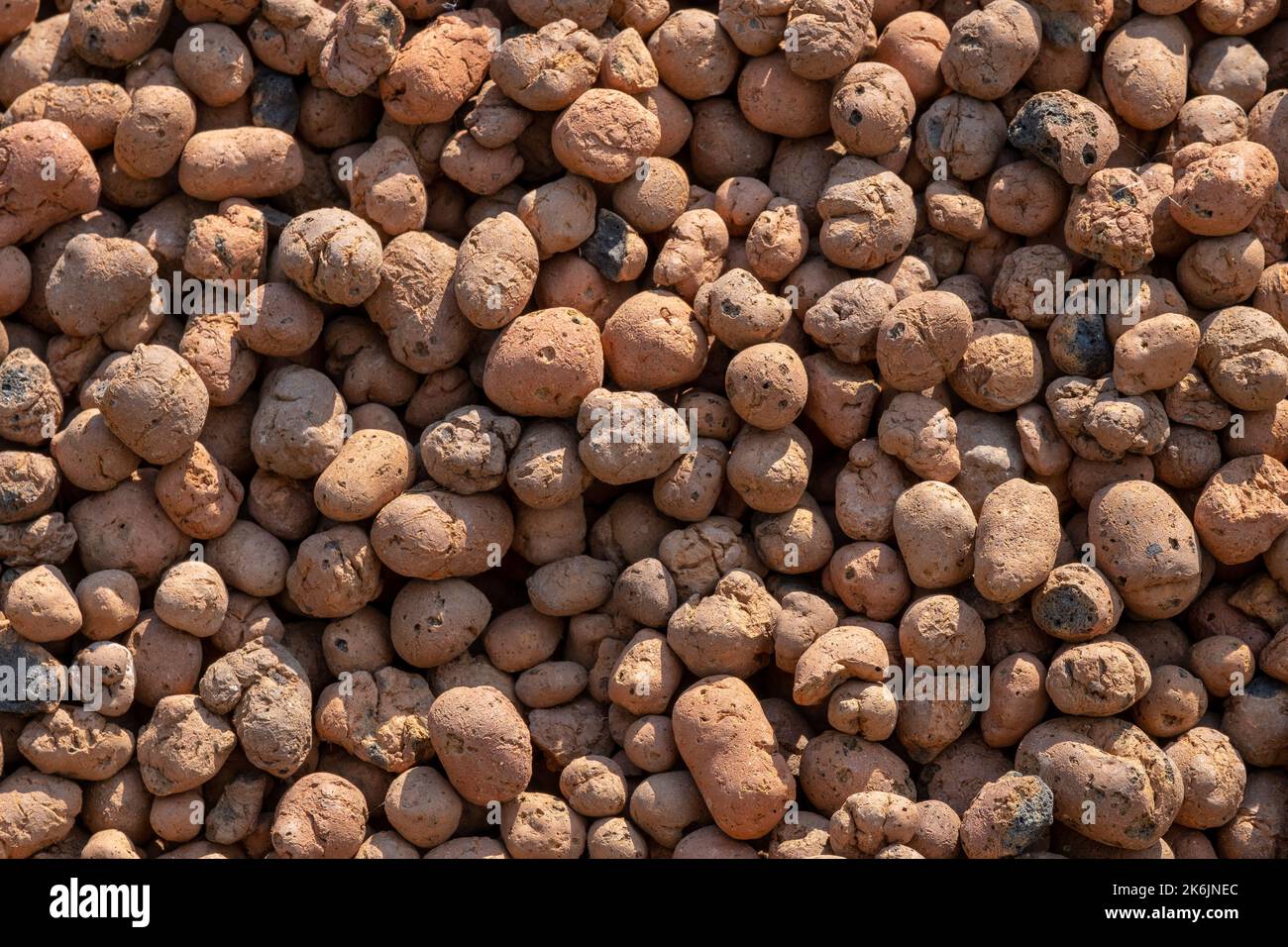 Expanded Clay Aggregate Texture Background In Sunlight Stock Photo Alamy