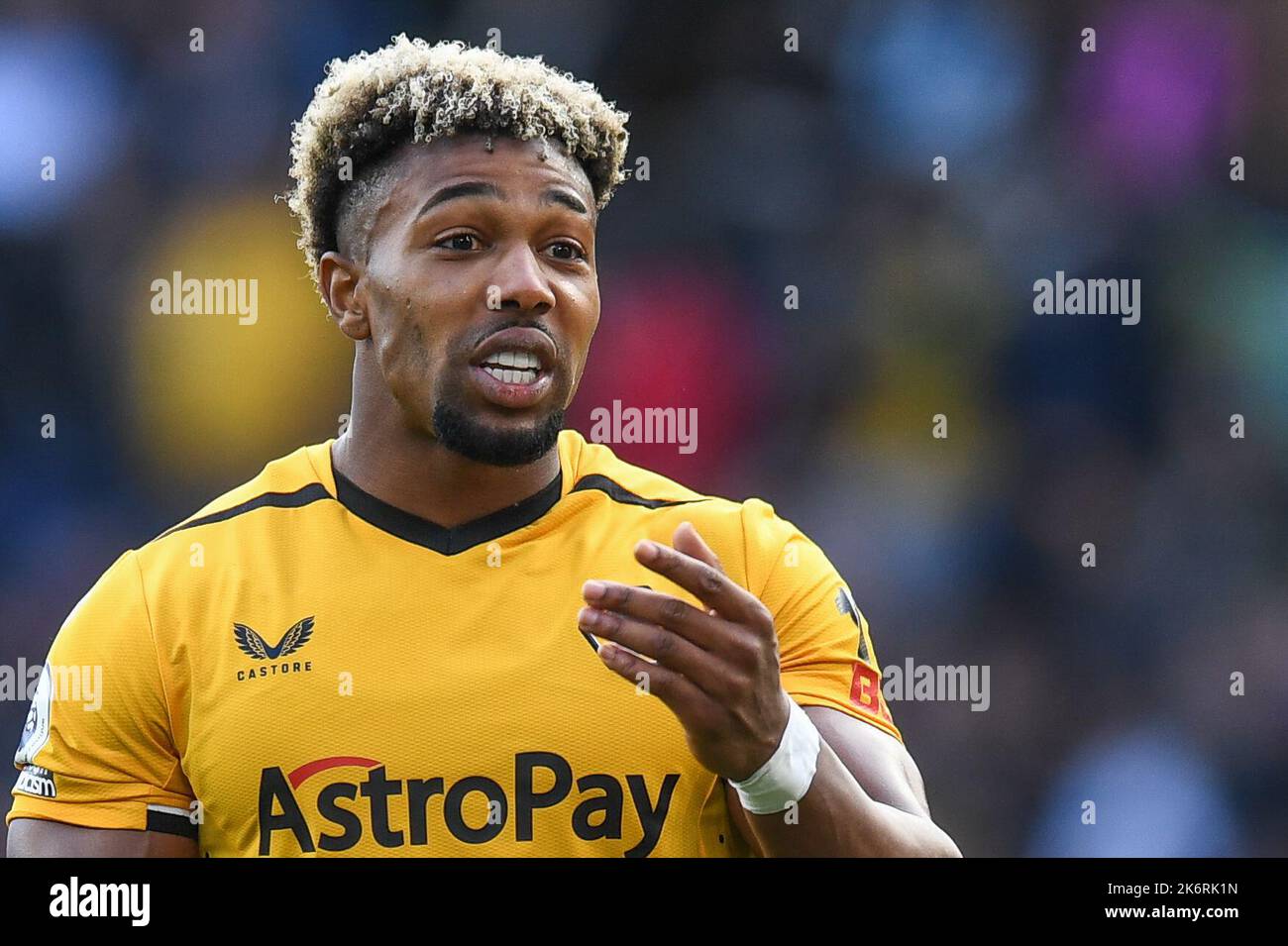 Adama Traor 37 Of Wolverhampton Wanderers During The Premier League